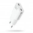 Charger 2 x USB-C Quick Charge 4+ 30W SUPER SLIM white