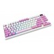 MSI FORGE GK600 TKL WIRELESS VIOLET keyboard Gaming USB + Bluetooth QWERTY Spanish Pink, Violet, White
