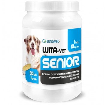 EUROWET Wita-Vet Senior - supplements for dogs - 80 tablets