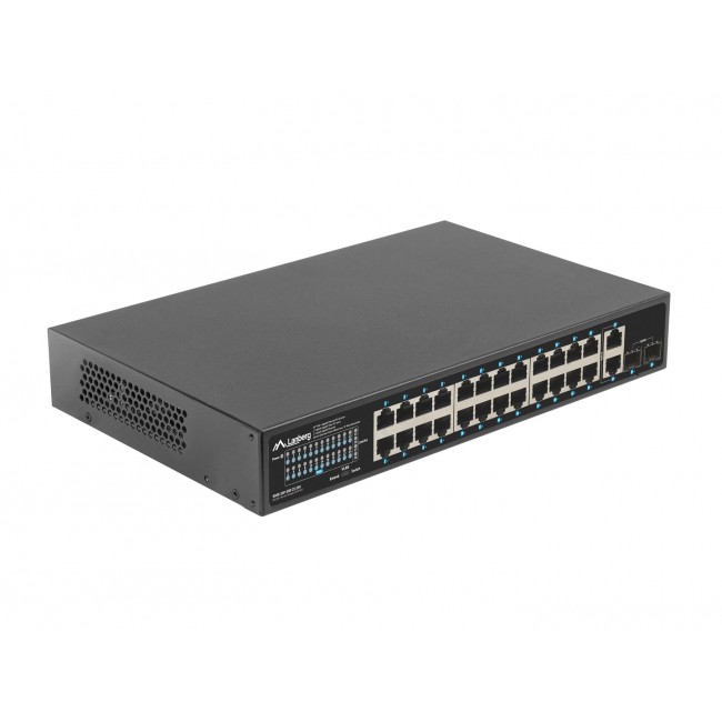 Lanberg RSGE-24P-2GE-2S-250 network switch Unmanaged Lanberg RSGE-24P-2GE-2S-250 network switch Unmanaged