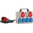 Brennenstuhl BKV 2/4 T IP44 power distribution unit (PDU) 6 AC outlet(s) Black, Blue, Grey, Red