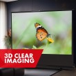 Maclean MC-213 Portable Projection Screen, Compact, Floor, 100