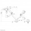 Neomounts DS70S-950WH2 Monitor arm 17-35