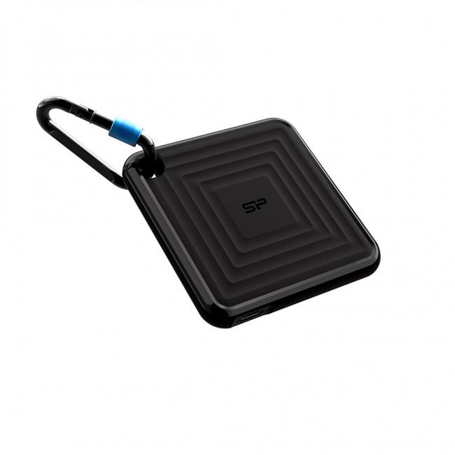 Silicon Power PC60 Portable SSD 1 TB USB Type-A to USB Type-C 3.2 Gen 1 (3.1 Gen 1) Black
