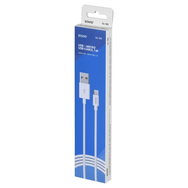 Savio USB micro USB cable CL-123