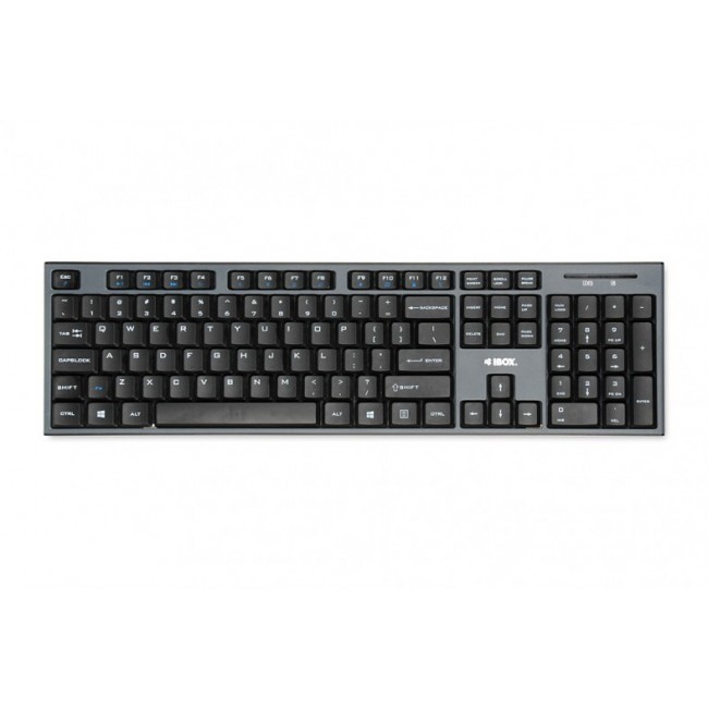 iBox IKMS606W keyboard RF Wireless English Black