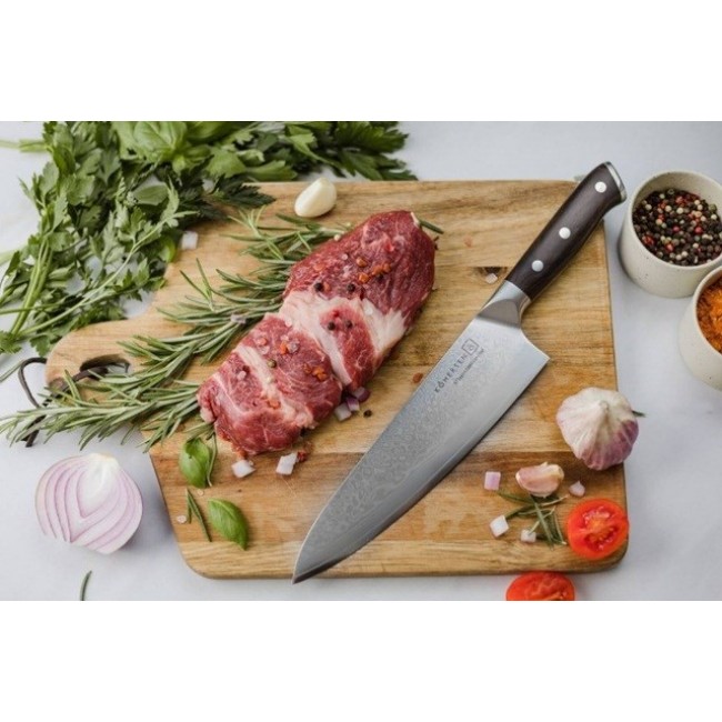 Chef Kohersen Elegance Ebony Wood Chef's knife Damascus steel 21.6 cm Chef Kohersen Elegance Ebony Wood Chef's knife Damascus steel 21.6 cm