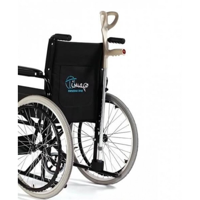 Holder for crutches wheelchair-mounted Holder for crutches wheelchair-mounted