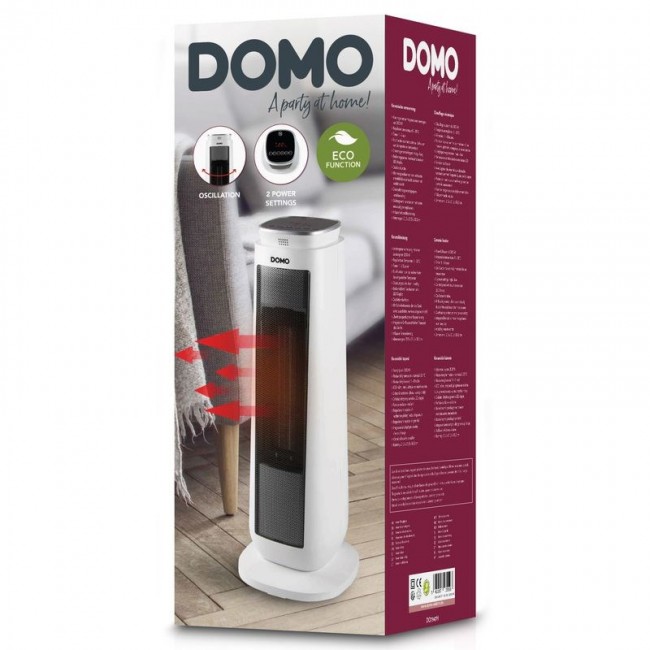 Domo DO7347H electric space heater Indoor Black, White 2000 W Household tower fan Domo DO7347H electric space heater Indoor Black, White 2000 W Household tower fan