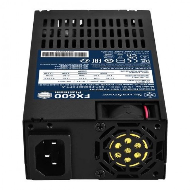 Silverstone FX600 Platinum power supply unit 600 W 20+4 pin ATX Flex ATX Black Silverstone FX600 Platinum power supply unit 600 W 20+4 pin ATX Flex ATX Black
