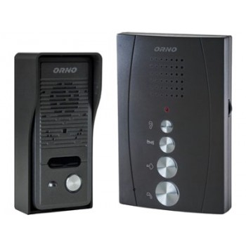 Orno Single-family doorphone set ELUVIO black without headphones