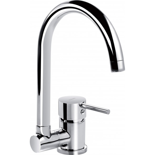 Kitchen faucet with foldable spout Kitchen faucet with foldable spout
