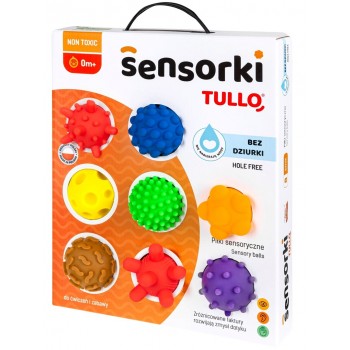 Sensory balls without holes TULLO 8 pcs