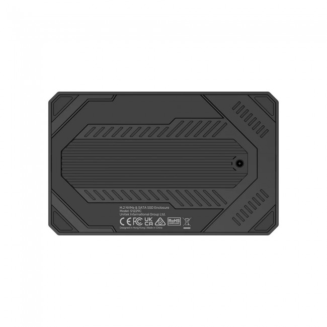 UNITEK S1229CBK01 storage drive enclosure M.2 NVMe & SATA SSD Black