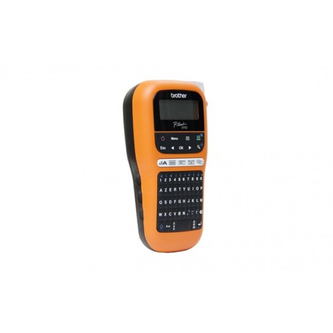 Brother PT-E110 label printer Thermal transfer 180 x 180 DPI 20 mm/sec HGe/TZe QWERTY Brother PT-E110 label printer Thermal transfer 180 x 180 DPI 20 mm/sec HGe/TZe QWERTY