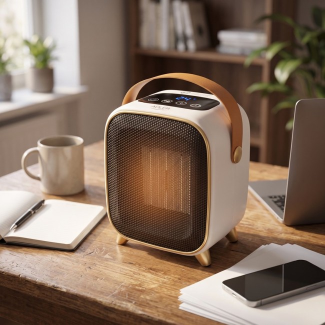 Ceramic Fan Heater ADLER AD 7762 1000W White