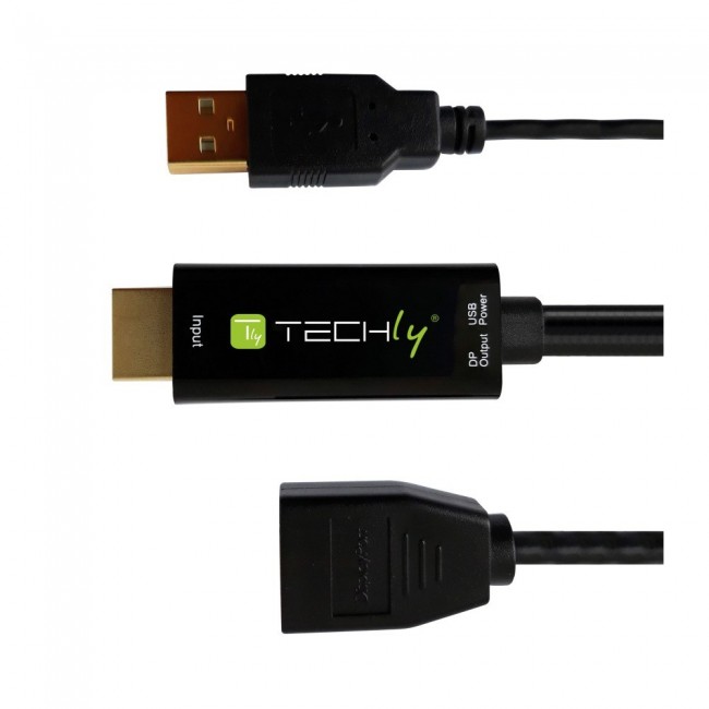 Techly ICOC HDMI-DP12A video signal converter 4096 x 2160 pixels