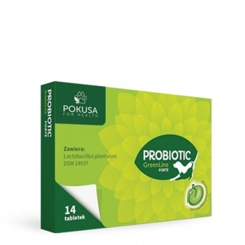 POKUSA Probiotic Forte GreenLine - probiotic for dogs - 14 pcs