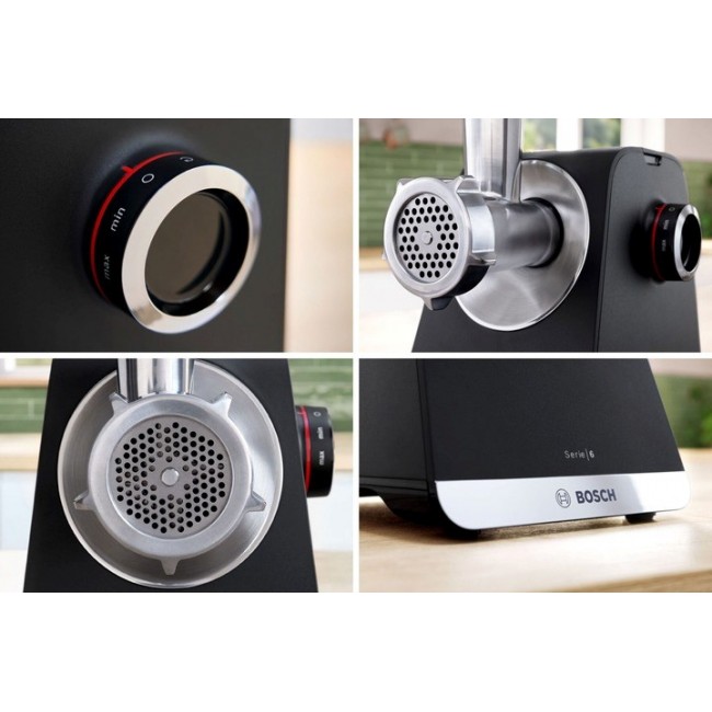 Bosch MFW S660B mincer Black, Silver Bosch MFW S660B mincer Black, Silver
