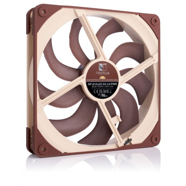 Noctua NF-A14X25 G2 LS-PWM computer cooling system Computer case Air cooler 14 cm Beige, Brown 1 pc(s) Noctua NF-A14X25 G2 LS-PWM computer cooling system Computer case Air cooler 14 cm Beige, Brown 1 pc(s)
