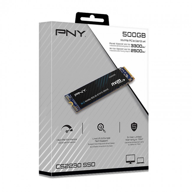 PNY CS2230 500 GB M.2 PCI Express 3.0 NVMe 3D NAND