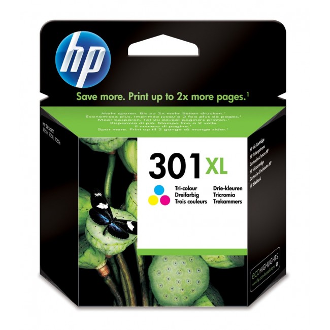 HP 301XL High Yield Tri-color Original Ink Cartridge HP 301XL High Yield Tri-color Original Ink Cartridge
