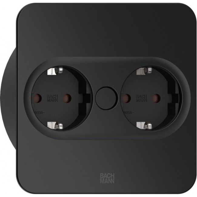 Bachmann 946.101 socket-outlet 2 x Type F Stainless steel