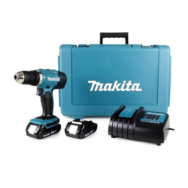 Makita DDF453SYE drill Keyless 1.8 kg Black, Blue