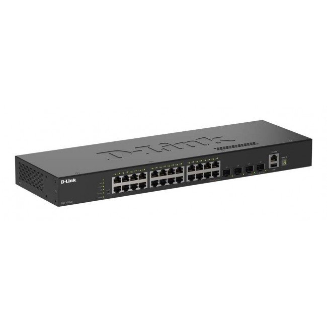 D-Link 28-Port Gigabit Stackable Smart Managed Switch with 4 x 10G SFP+ Ports D-Link 28-Port Gigabit Stackable Smart Managed Switch with 4 x 10G SFP+ Ports