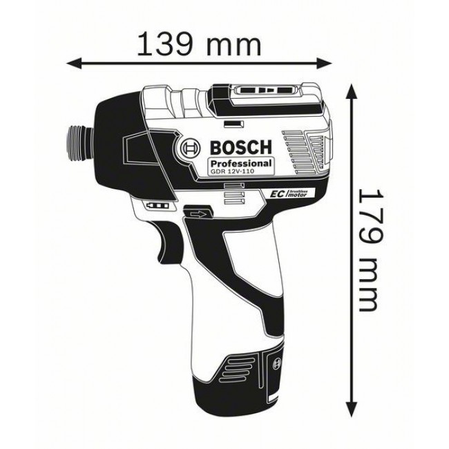 Bosch 0 601 9E0 005 power wrench 1/4