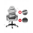 Huzaro FORCE 4.4 PC gaming chair Bucket (cradle) seat Grey, White