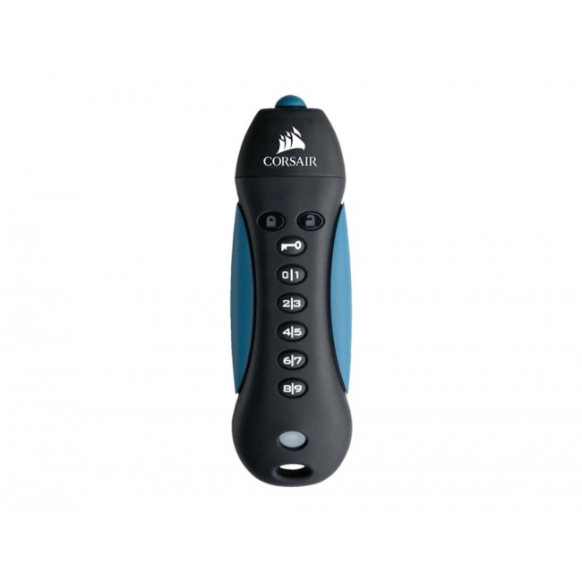 Corsair Padlock 3 USB flash drive 128 GB USB Type-A 3.2 Gen 1 (3.1 Gen 1) Black, Blue