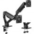 SENSE7 Uchwyt biurkowy na 2 monitory 17