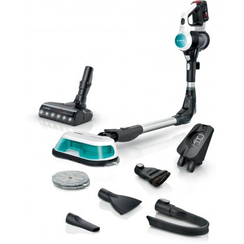 Bosch BCS71HYG4 Cordless 2-in-1 hoover, vacuuming and mopping Unlimited 7 ProHygienic Aqua White