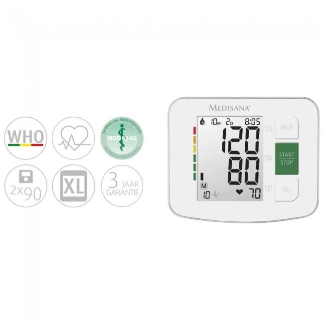 Medisana BU 512 Upper arm Automatic 2 user(s) Medisana BU 512 Upper arm Automatic 2 user(s)