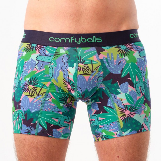 Comfyballs Tropical Cotton Brief Green