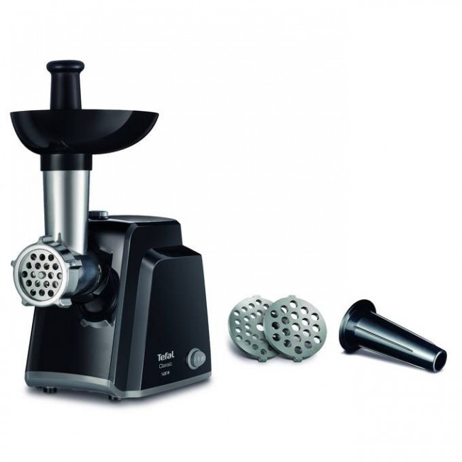 Tefal NE105838 mincer 1400 W Black, Stainless steel Tefal NE105838 mincer 1400 W Black, Stainless steel