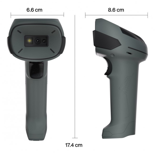 Safescan 310-W Handheld bar code reader 1D/2D CMOS Black, Grey