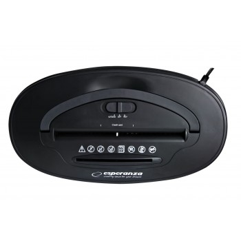 Esperanza EN103 paper shredder 22 cm Black