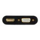 Gembird A-VGA-HDMI-02 video cable adapter 0.15 m HDMI + VGA (D-Sub) VGA (D-Sub) Black