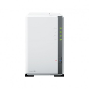 Synology DiskStation DS223J NAS/storage server Desktop Realtek RTD1619B 1 GB DDR4 DiskStation Manager White