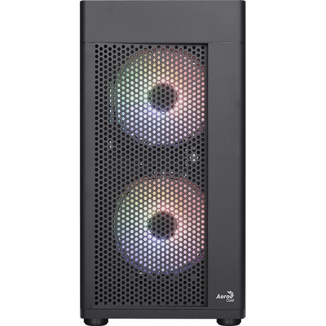 Aerocool HEXFORMBKV2 Micro ATX PC Case 3 Fans FRGB Black