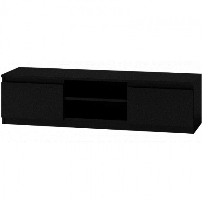 Topeshop RTV140 CZARNY TV stand/entertainment centre 2 shelves