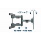 Gembird WM-80ST-01 TV mount 2.03 m (80