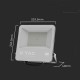 LED projector V-TAC VT-44101 100W SAMSUNG CHIP 135Lm/W 6500K 11480lm (SKU 8847) Black LED projector V-TAC VT-44101 100W SAMSUNG CHIP 135Lm/W 6500K 11480lm (SKU 8847) Black