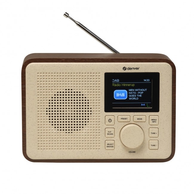 Denver DAB-60DW Portable Analog & digital Wood Denver DAB-60DW Portable Analog & digital Wood