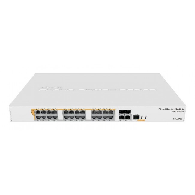 Mikrotik CRS328-24P-4S+RM network switch Managed L2/L3 Gigabit Ethernet (10/100/1000) Power over Ethernet (PoE) 1U White Mikrotik CRS328-24P-4S+RM network switch Managed L2/L3 Gigabit Ethernet (10/100/1000) Power over Ethernet (PoE) 1U White