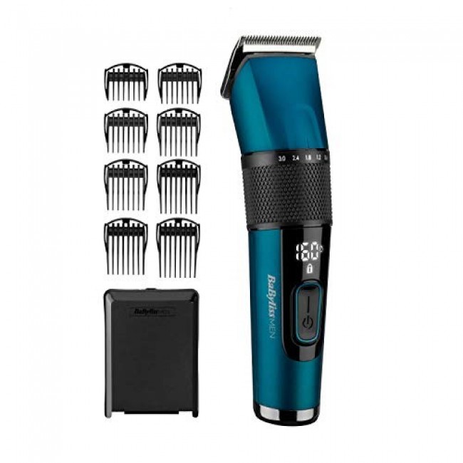 BaByliss Japanese Steel Digital Hair Clipper Black, Teal 45 Lithium-Ion (Li-Ion) BaByliss Japanese Steel Digital Hair Clipper Black, Teal 45 Lithium-Ion (Li-Ion)