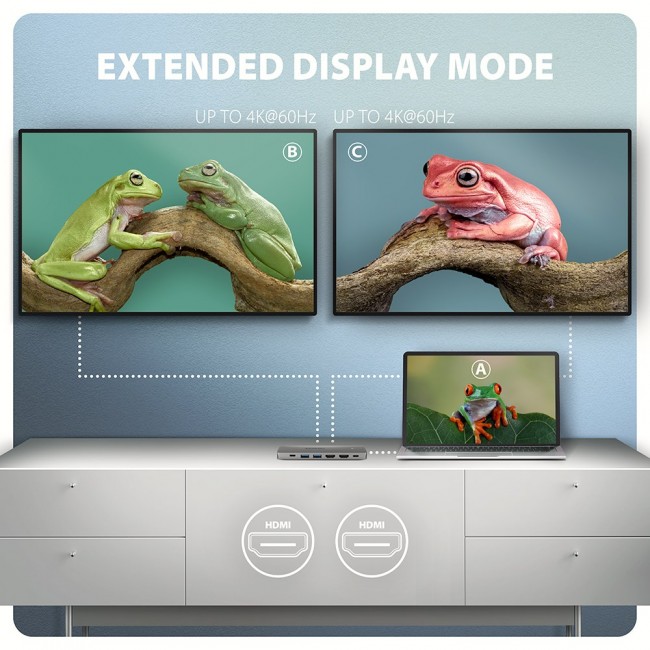 AXAGON HMC-7HX2 USB Hub, 2x USB-A, 1x USB-C AXAGON HMC-7HX2 USB Hub, 2x USB-A, 1x USB-C