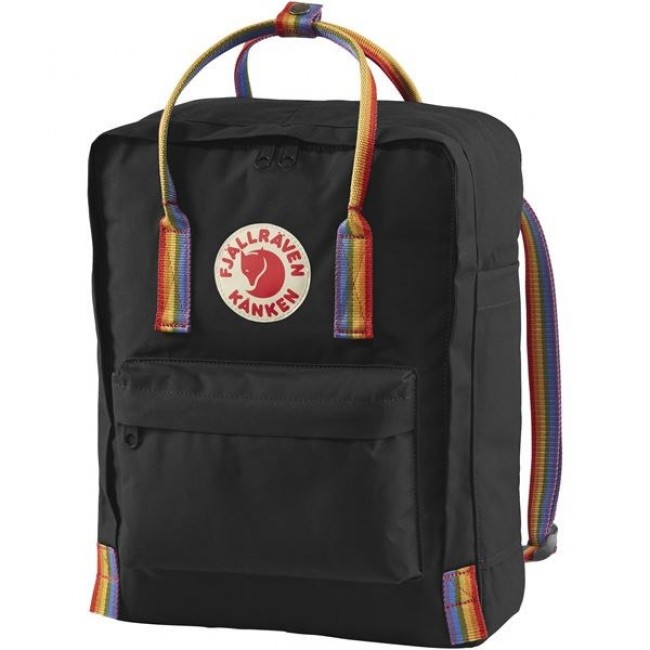 Fj llr ven K nken Rainbow backpack Black, Multicolour Vinylon